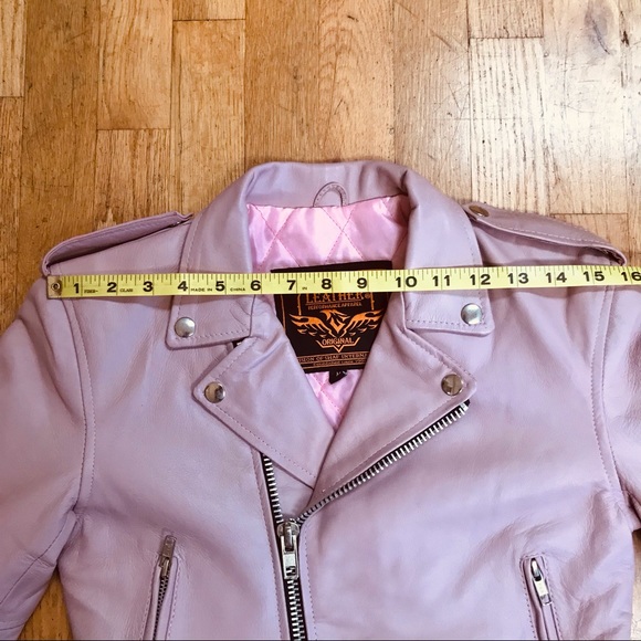 Milwaukee Leather SH2010 Girls Classic Pink Jacket - Picture 6 of 9